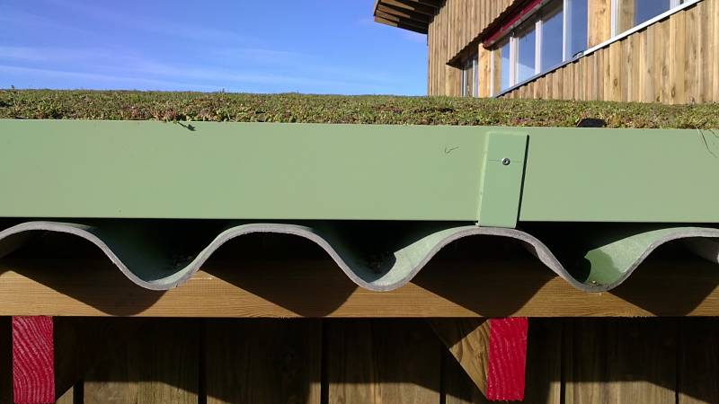 toiture végétale en sedum dans des bacs