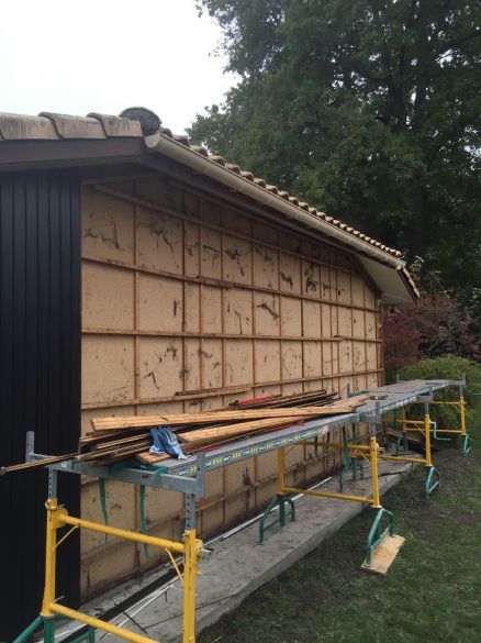 Dépose de l'ancien Bardage