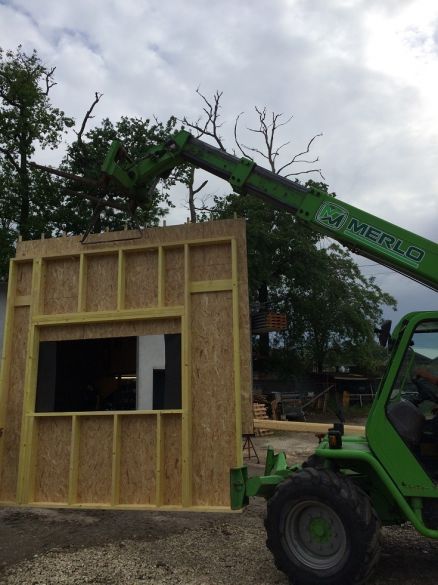 Transport des murs en ossature bois 33650