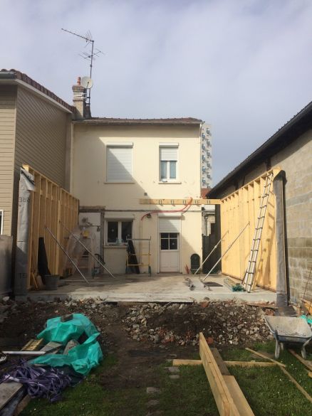 Extension bois Bordeaux LAFLAQUIERE